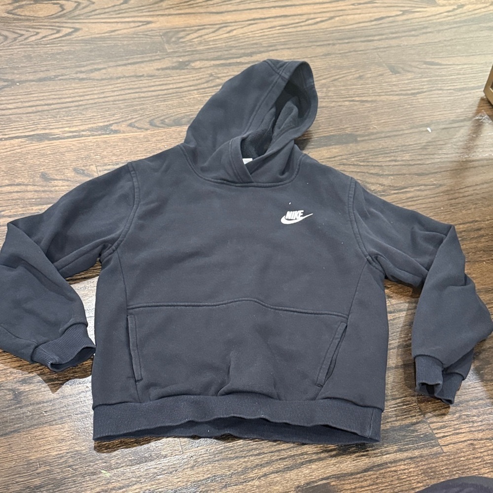 Nike Charcoal Hoodie with White Logo